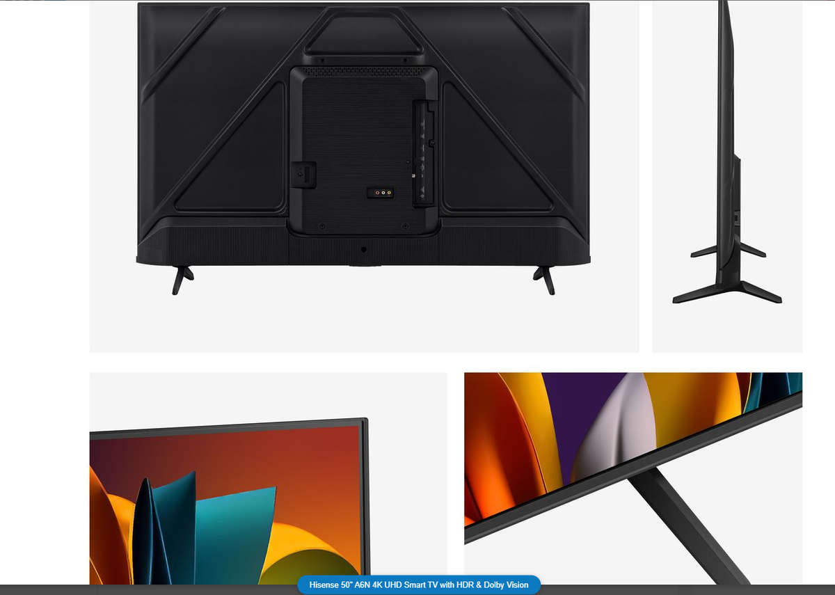 Hisense 50 inch A6N Series Direct LED UHD Vidaa