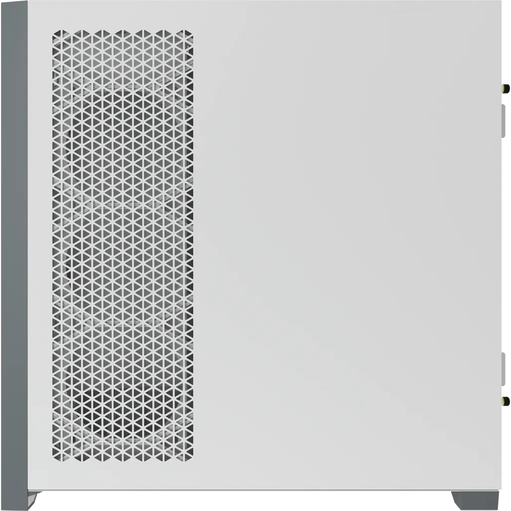 5000D Airflow Tempered Glass Mid-Tower; White - 4x3.5''; 2x2.5''; Up to 360mm Liquid Coolers - AT...