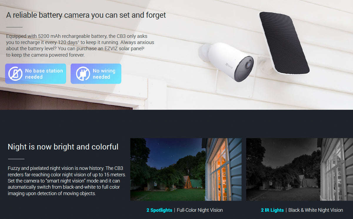 EZVIZ CB3 1080p WiFi Battery Security Camera