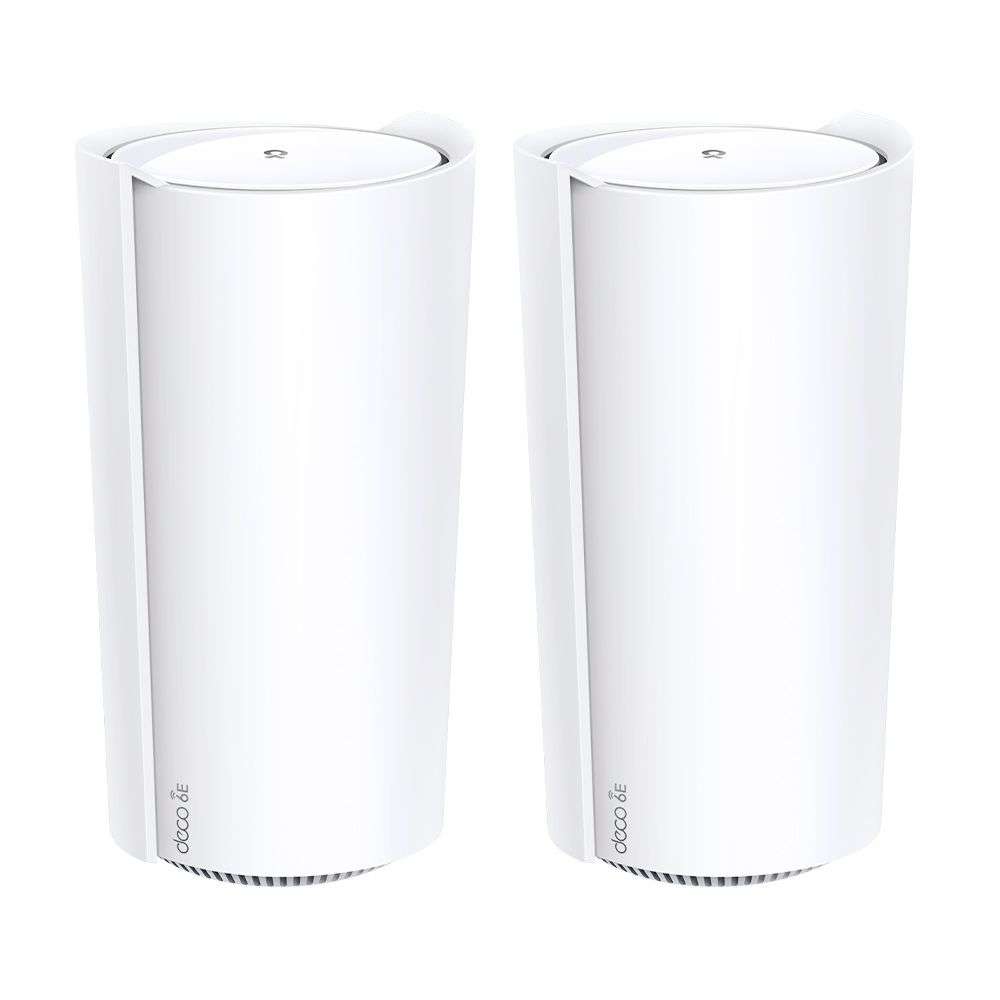 TP-Link Deco XE200(2-Pack) AXE11000 Whole Home Mesh Wi-Fi 6E System(Tri-Band)