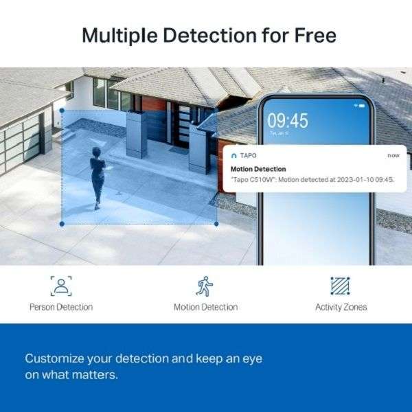 TP-Link Tapo C510W 2K Outdoor Pan/Tilt Security WiFi Camera