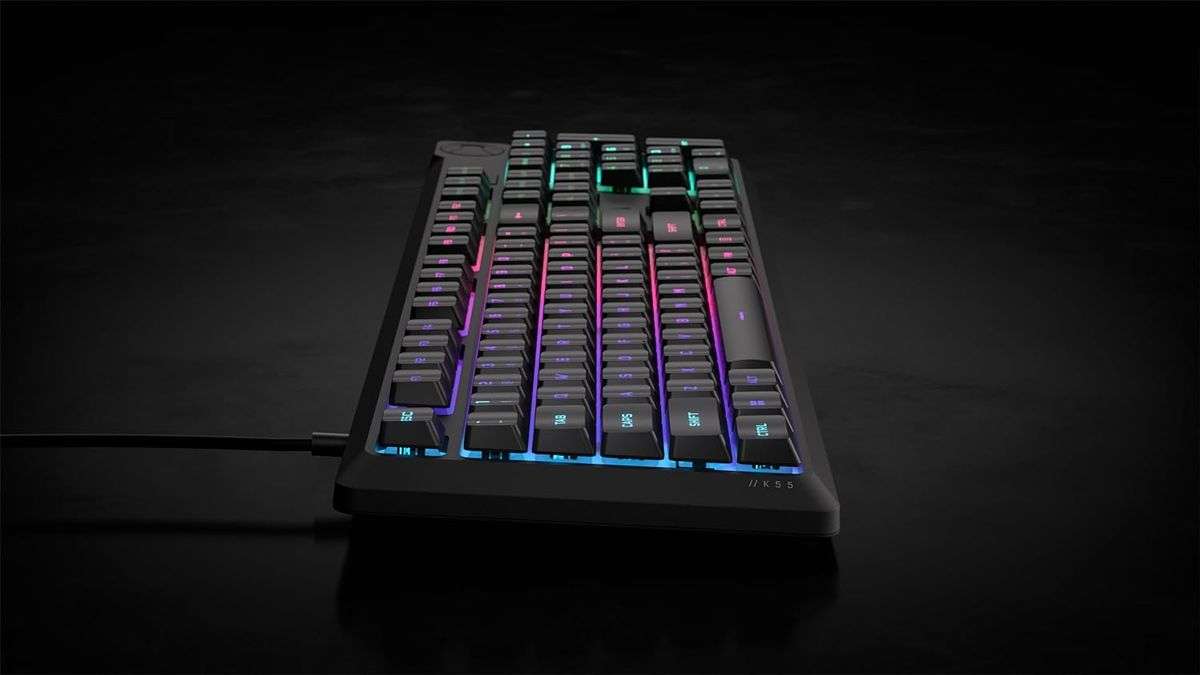 Corsair K55 CORE RGB Gaming Keyboard - Black