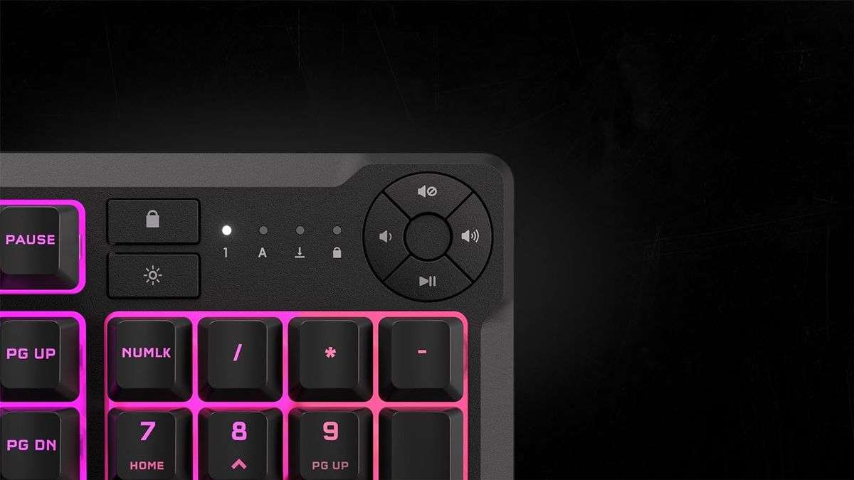 Corsair K55 CORE RGB Gaming Keyboard - Black