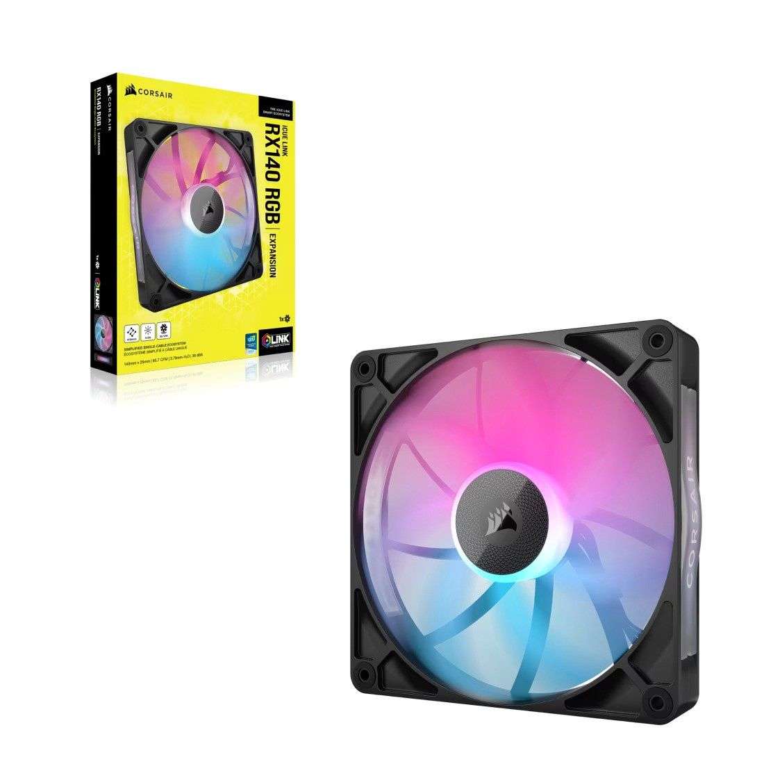CORSAIR RX Series; iCUE LINK RX140; 140mm Fan; Single Pack.
