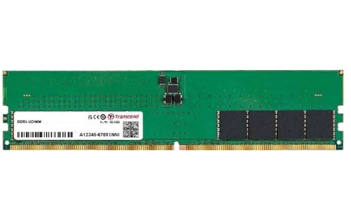 TRANSCEND JET MEMORY 8GB DDR5-4800 DIMM 2RX8 CL40  (1Gx16)x4