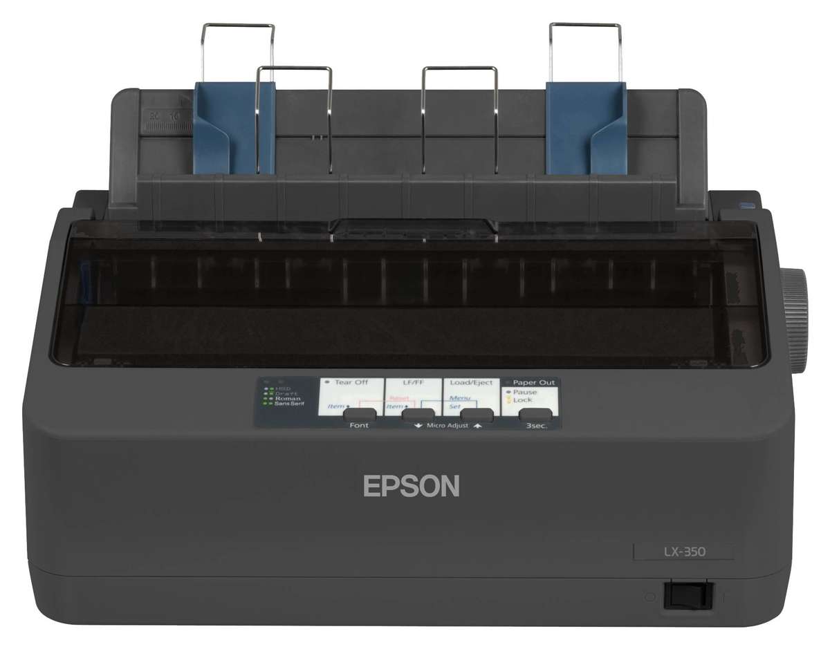 Epson LX-350; Dot Matrix Printers; Impact dot matrix; 80columns; 9 Needles; RS-232; Bidirection...