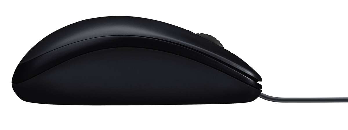 Logitech Corded Mouse M90 (Black) USB 3 buttons optical tracking with wheel