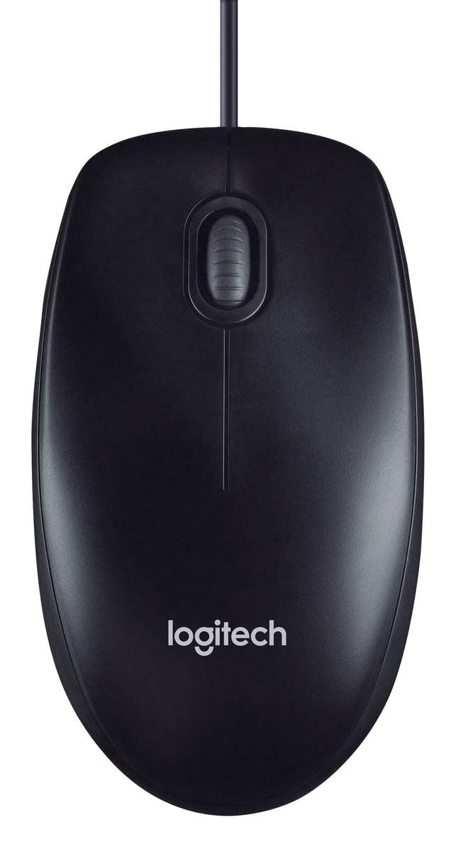 Logitech Corded Mouse M90 (Black) USB 3 buttons optical tracking with wheel