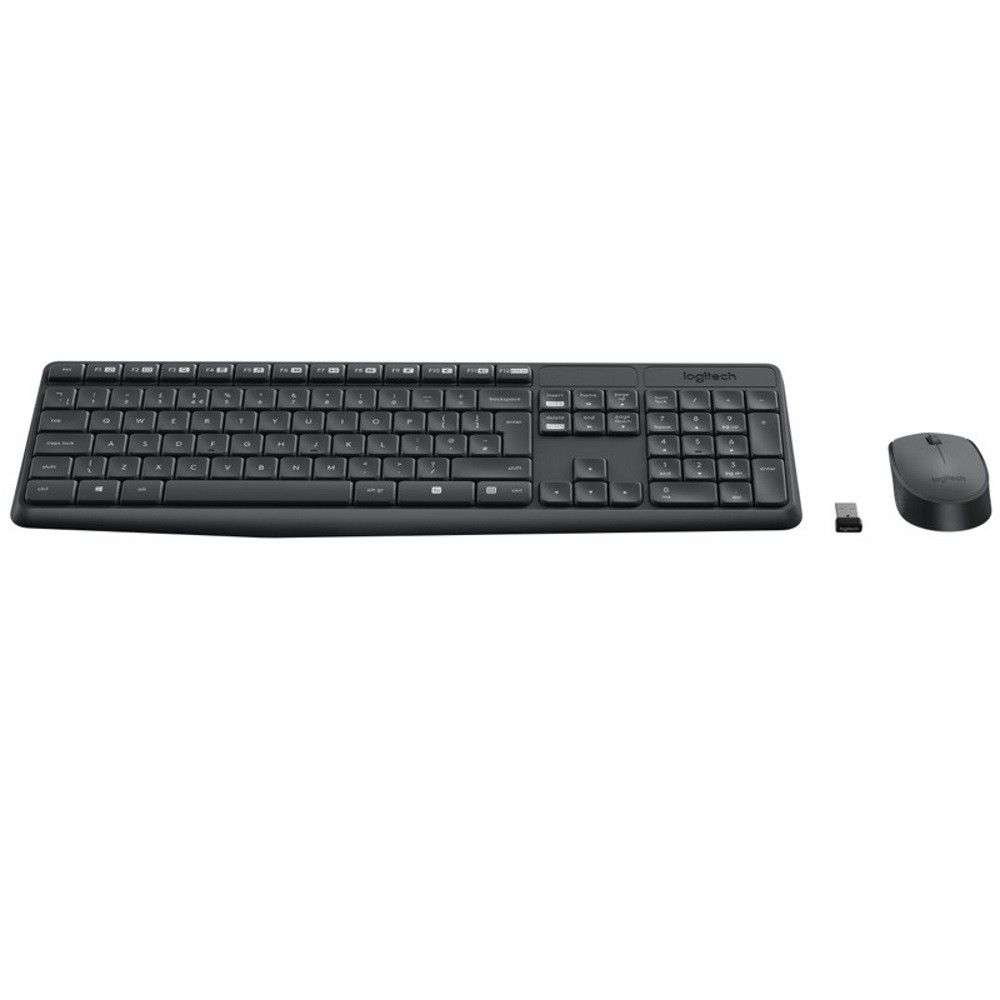 Logitech® MK235 Wireless Keyboard and Mouse - GREY