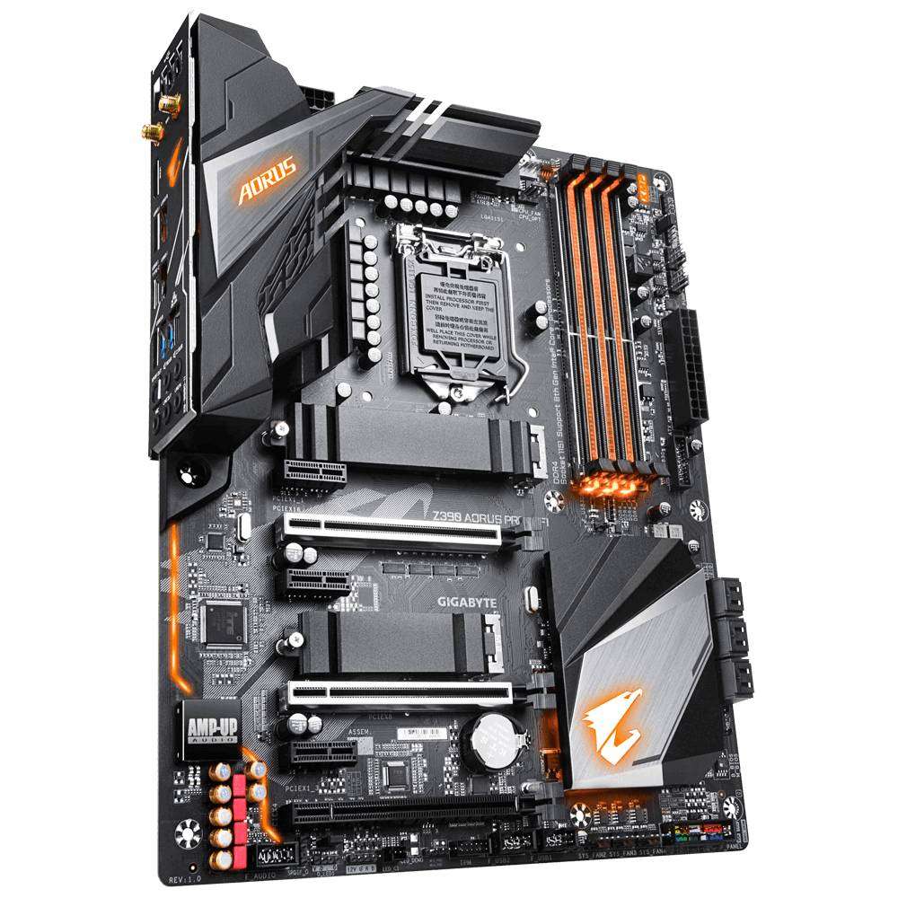 GIGABYTE Aorus Intel Z390 Pro Chipset for 8/9 Gen LGA 1151; Quad DDR4; 2x M2; WiFi + Bluetooth;...