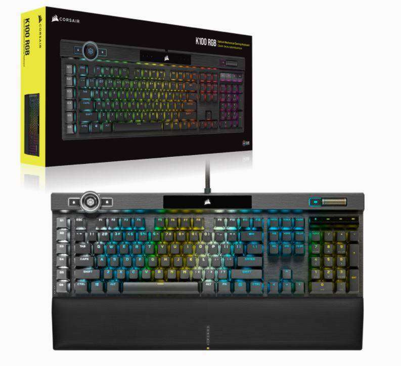 Corsair K100 RGB Optical-Mechanical Wired Corsair OPX Switch Keyboard