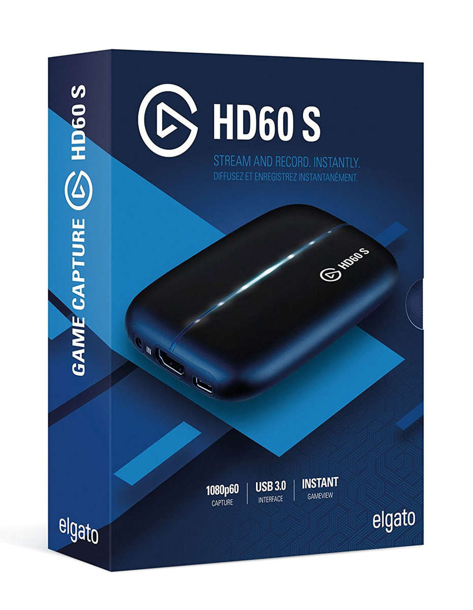 Corsair Elgato HD60 S Game Capture / USB 3.0 Type C Connection / PlayStation 4, Xbox One, Nintend...