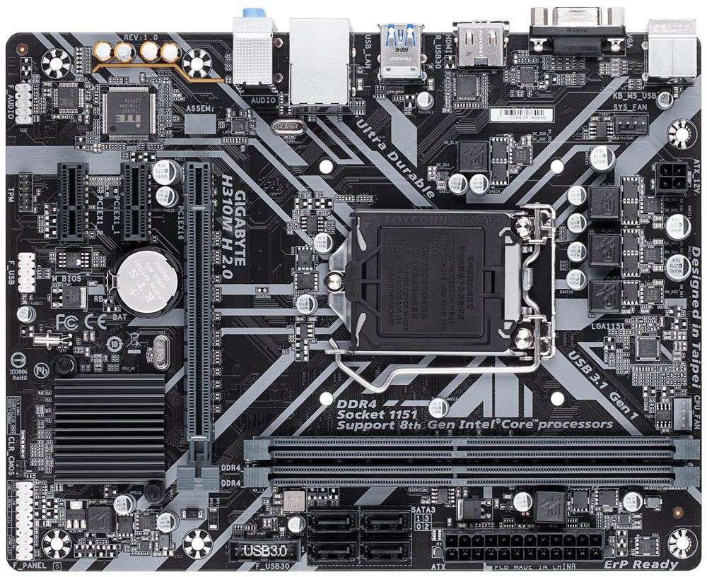 Gigabyte H310M H 2.0 Motherboard