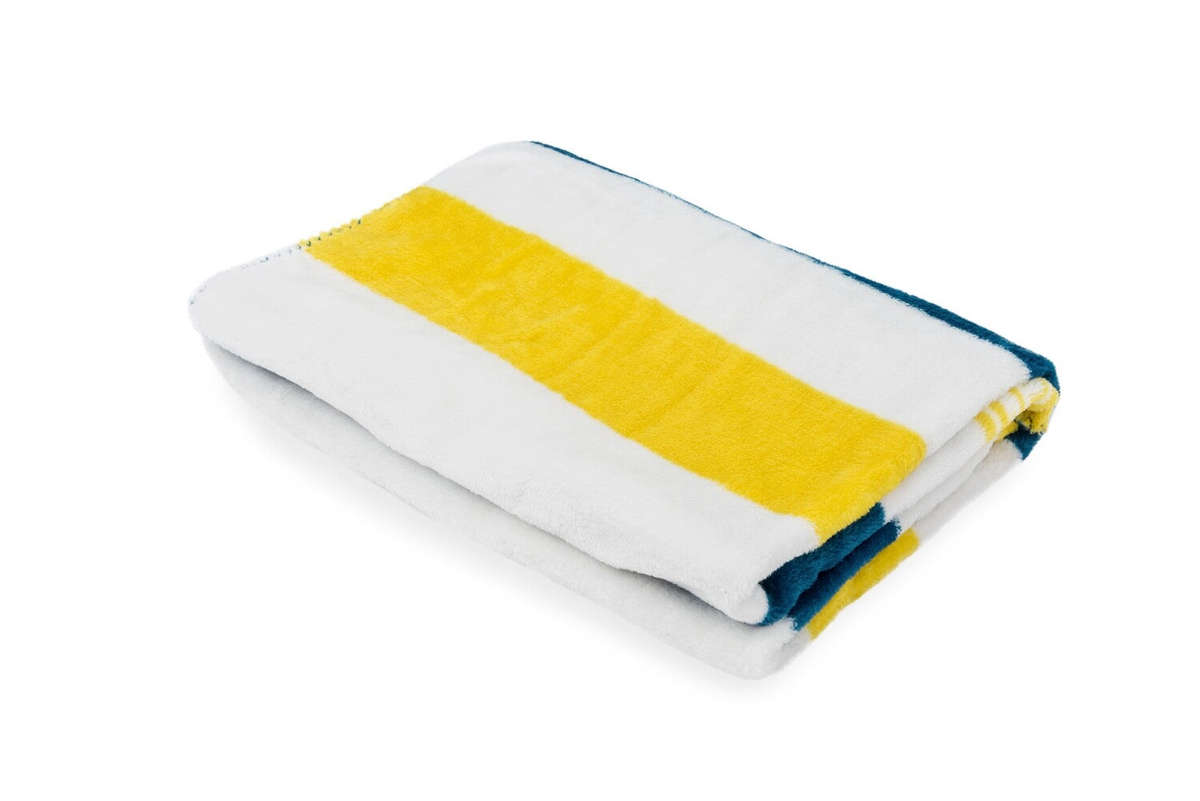 Dog / Pet Blanket - Navy & Yellow