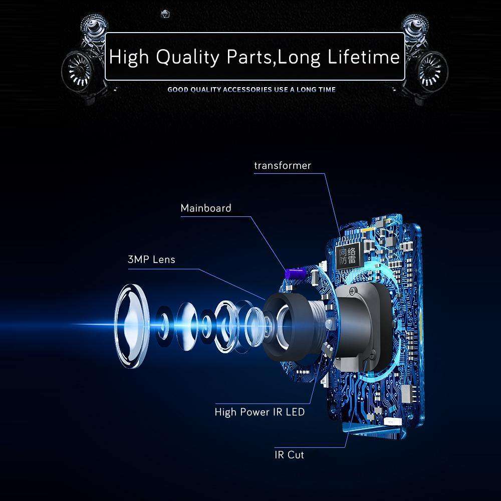 1080P IP Camera Outdoor  Smart Wireless Home Security PTZ , Auto Human Tracking , CCTV , Audio