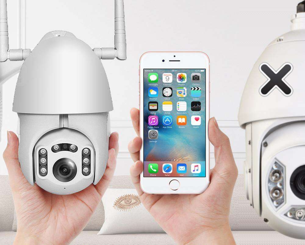 1080P IP Camera Outdoor  Smart Wireless Home Security PTZ , Auto Human Tracking , CCTV , Audio