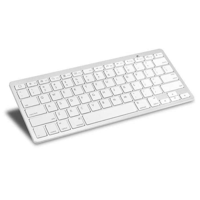 Ultra-slim Wireless 3.0 Bluetooth Keyboard For PCs, Apple Series & Android Devices - White