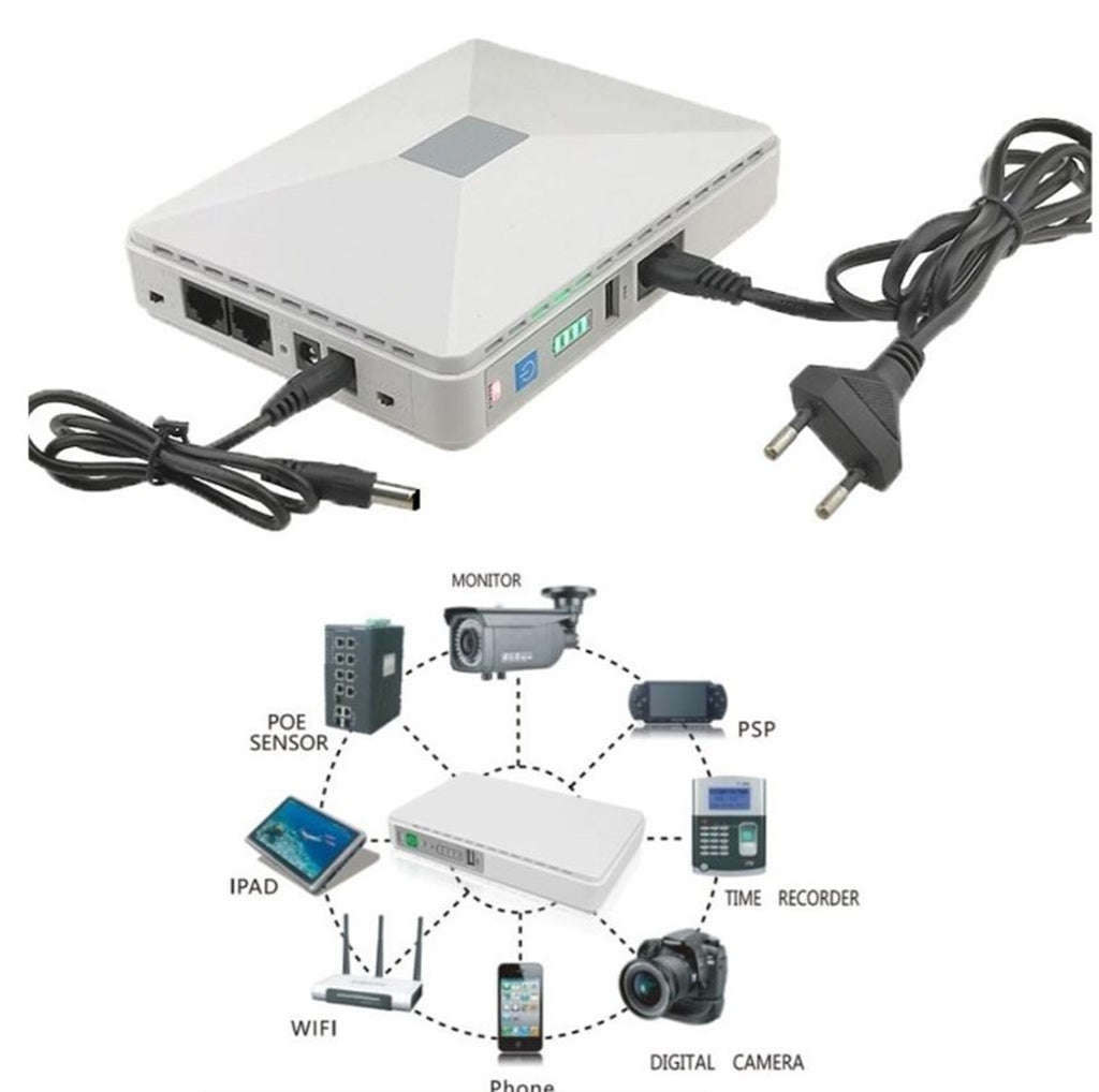 Mini UPS Backup power supply 8800MAH - Wifi Router Ups With POE - Super