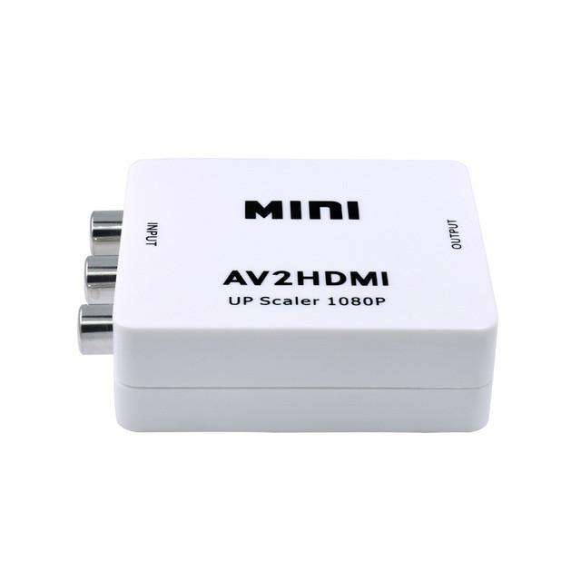 AV to HDMI Converter Adapter 1080P - AV2HDMI -White
