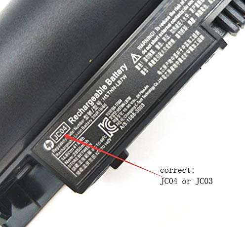 Battery for hp Pavilion 255 G6 250 G6 15-BS - hp laptop Battery ( JC04, JC03, HSTNN-PB6Y )
