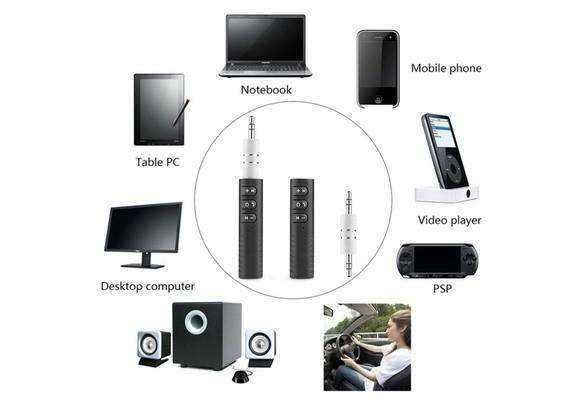 Car Bluetooth 3.0 Home Audio Music Receiver with Handsfree Function With Mic