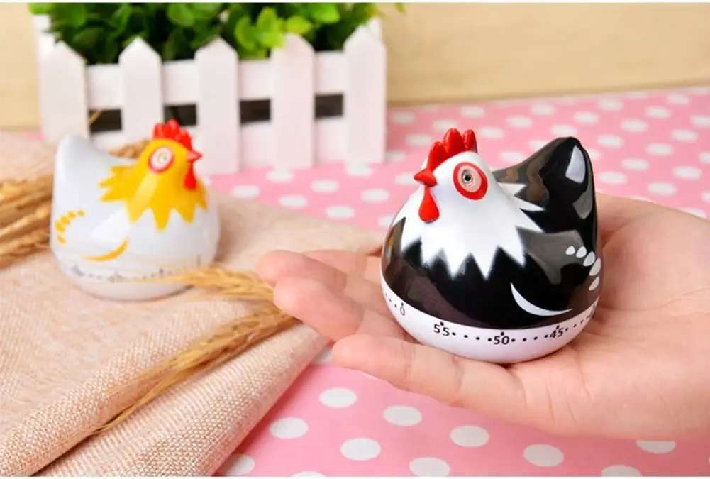 Cartoon Hen Mechanical Kitchen Cooking Timer