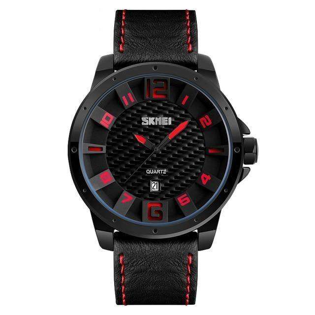 Mens casual fashion Watch - SKMEI 9150 - Black-red