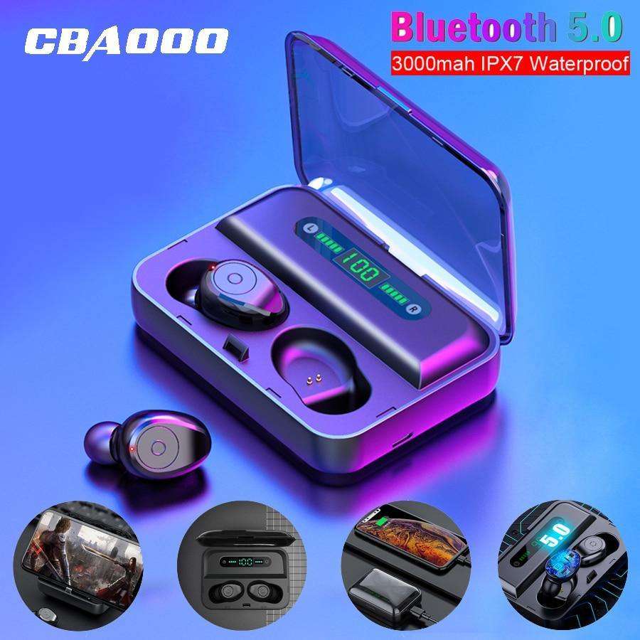 Bluetooth 5.0 Earphones TWS F9 5.0V  Stereo Noise Cancelling Gaming Earbuds