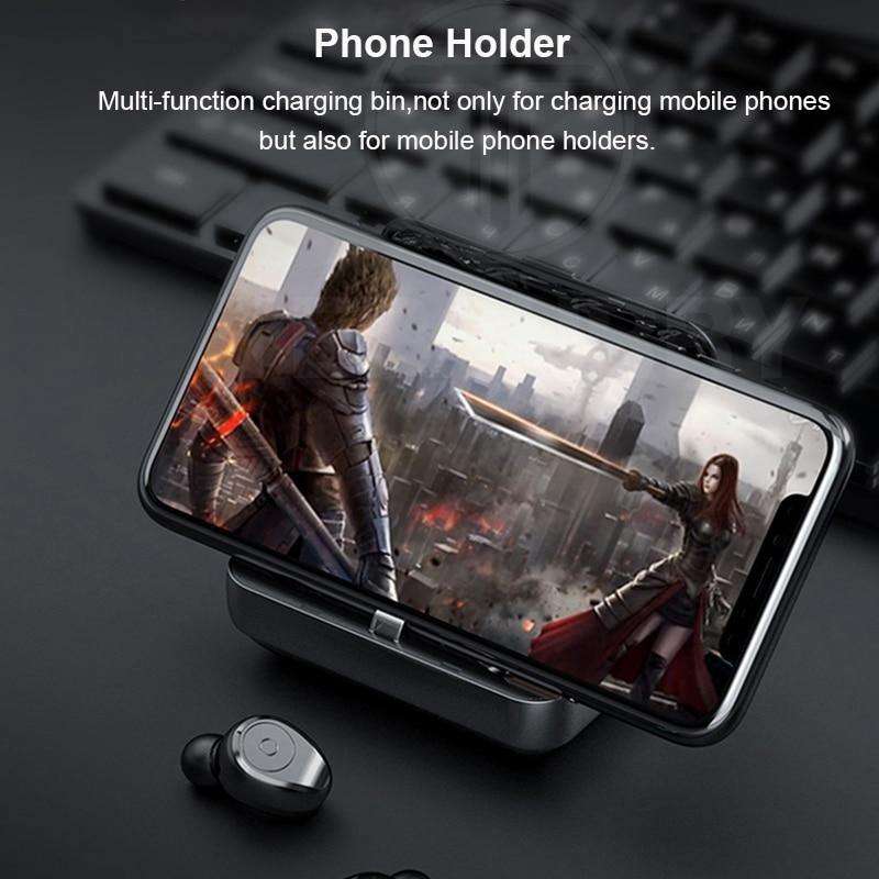 Bluetooth 5.0 Earphones TWS F9 5.0V  Stereo Noise Cancelling Gaming Earbuds