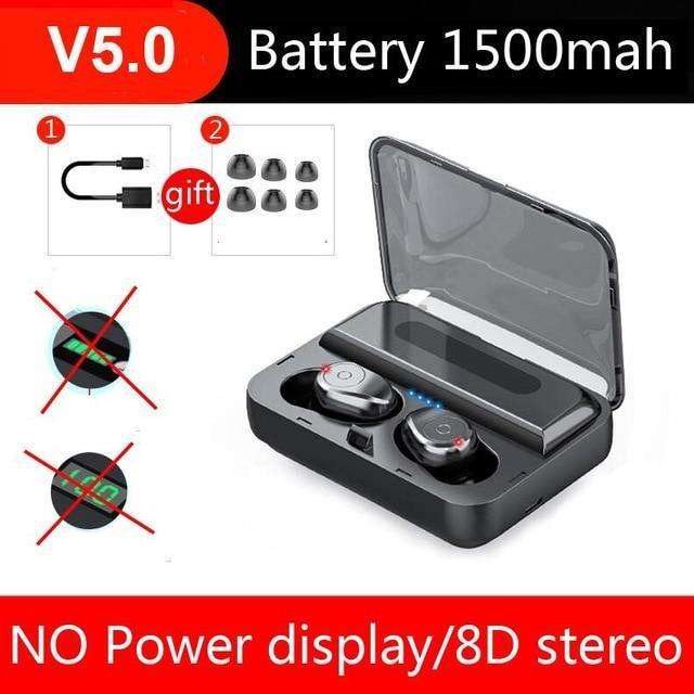 Bluetooth 5.0 Earphones TWS F9 5.0V  Stereo Noise Cancelling Gaming Earbuds
