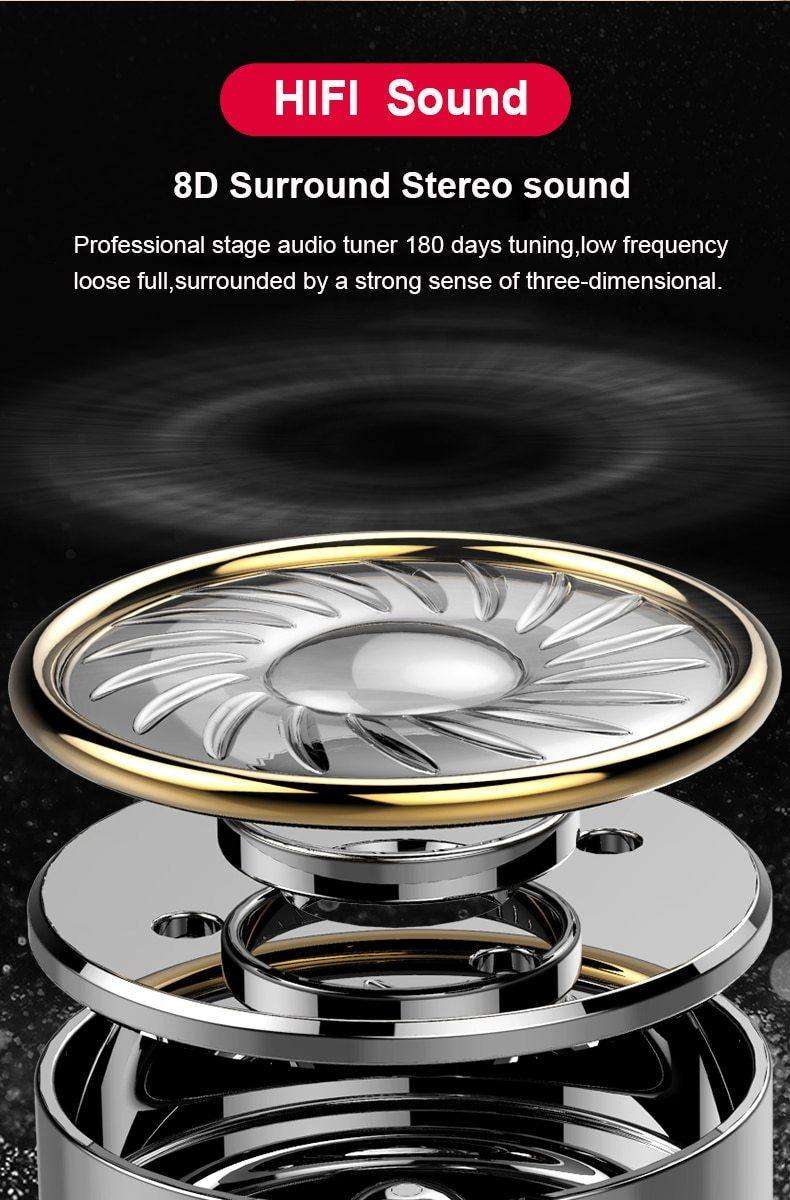 Bluetooth 5.0 Earphones TWS F9 5.0V  Stereo Noise Cancelling Gaming Earbuds