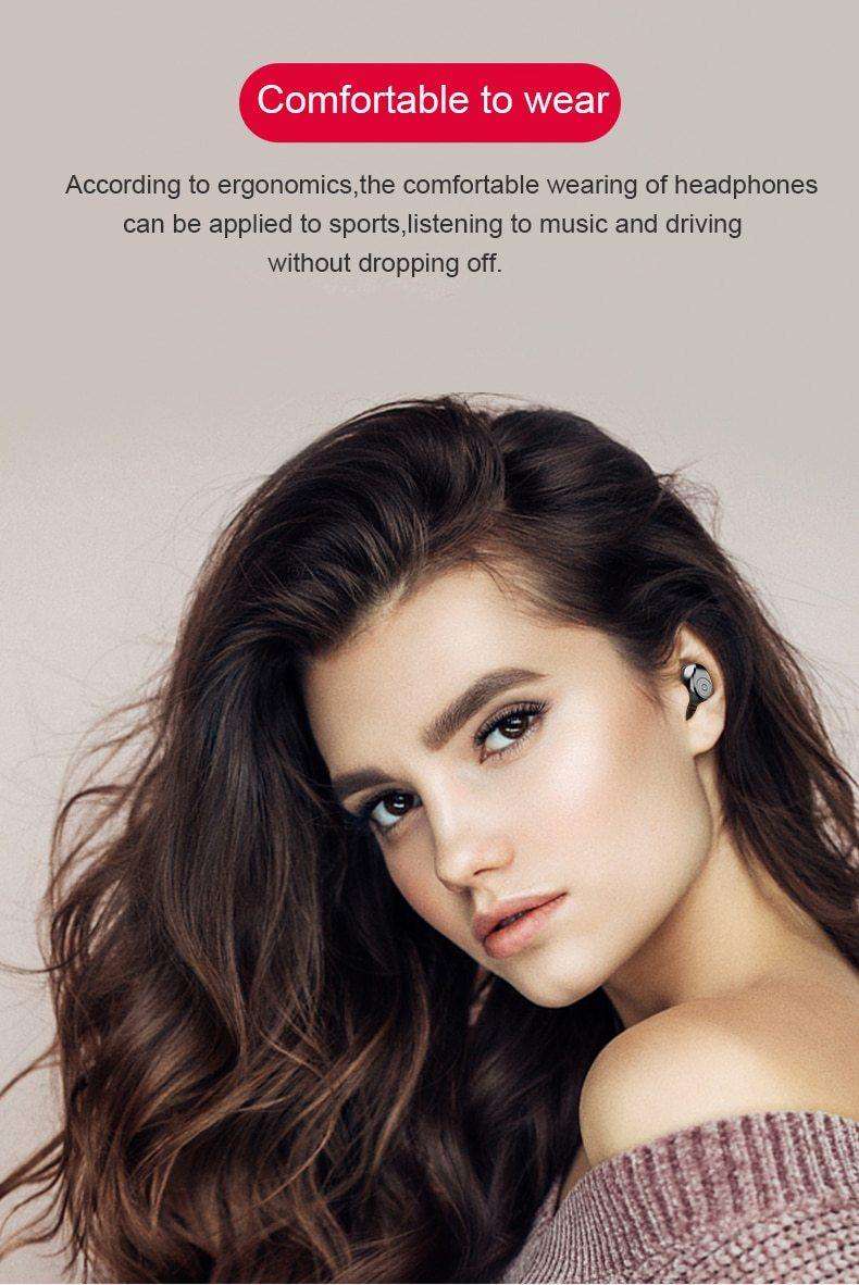 Bluetooth 5.0 Earphones TWS F9 5.0V  Stereo Noise Cancelling Gaming Earbuds