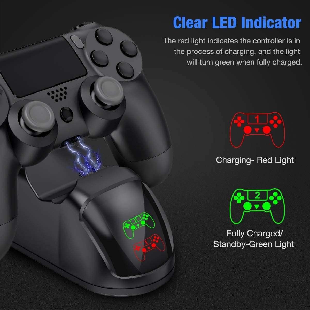 PS4 Dual Fast Charging Controller Station With LED Display