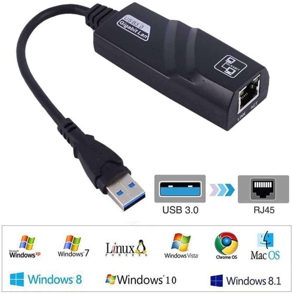 USB 3.0 to 10/100/1000 Mbps Gigabit Ethernet - Usb to Ethernet / Rj45 Convertor