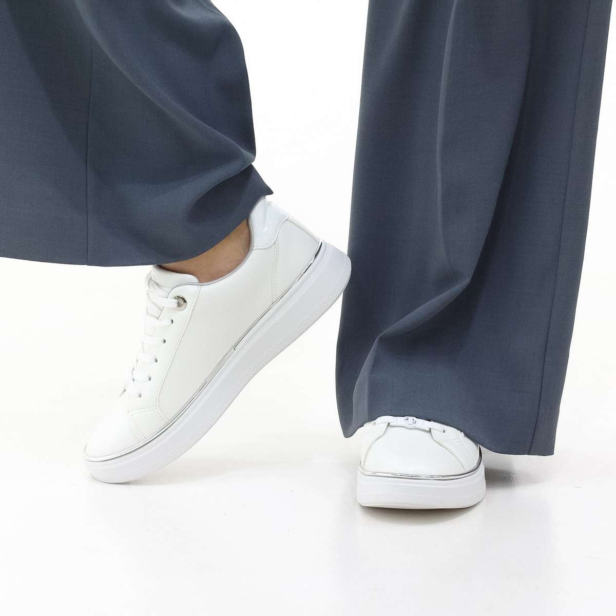 Karsyn lace-up sneakers with gold trim