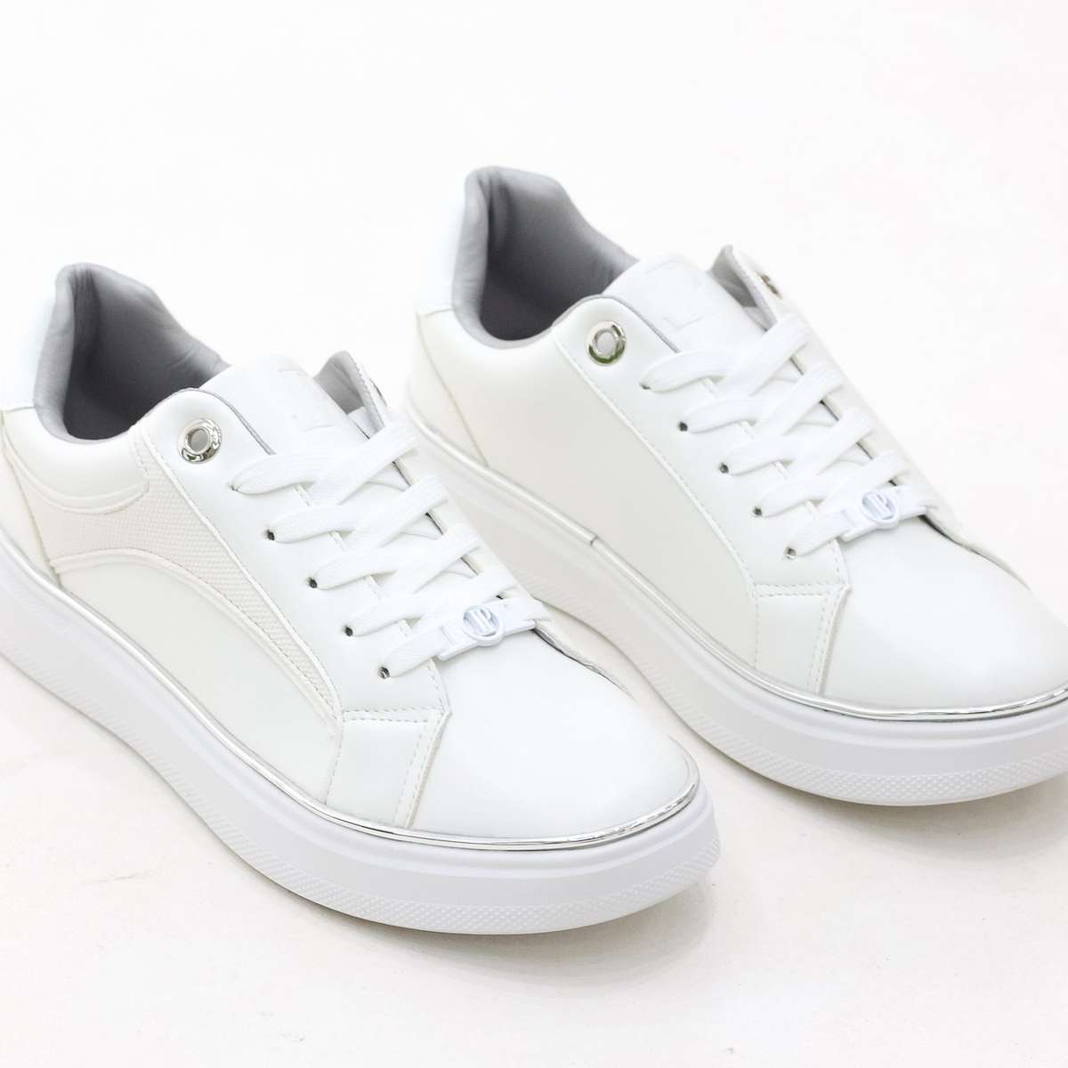 Karsyn lace-up sneakers with gold trim