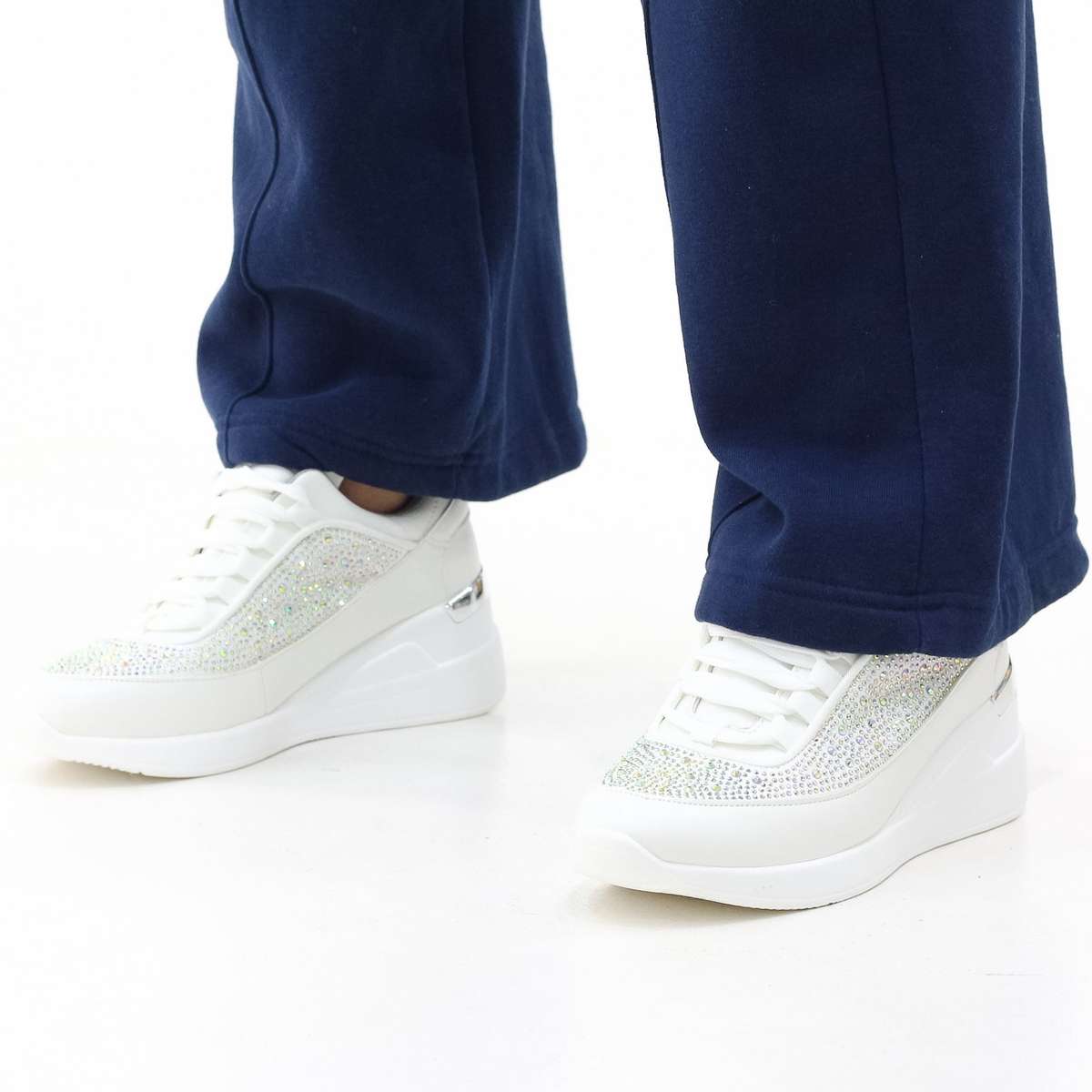 Almeda diamante embellished lace-up sneaker