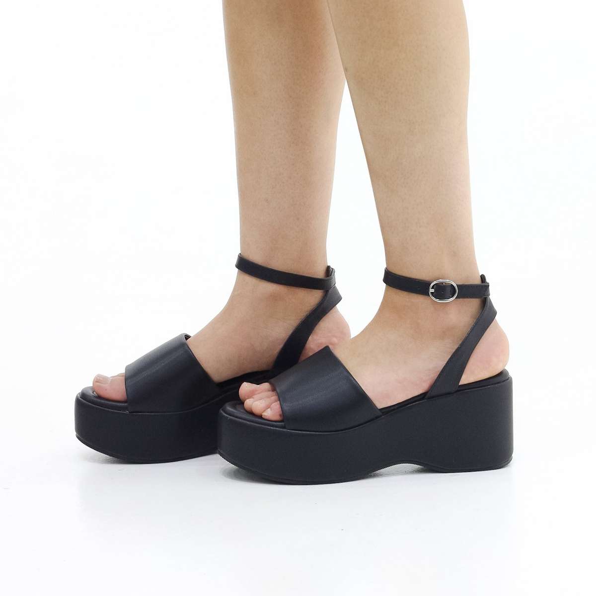 Katra platform wedged  sandals with ankle strap
