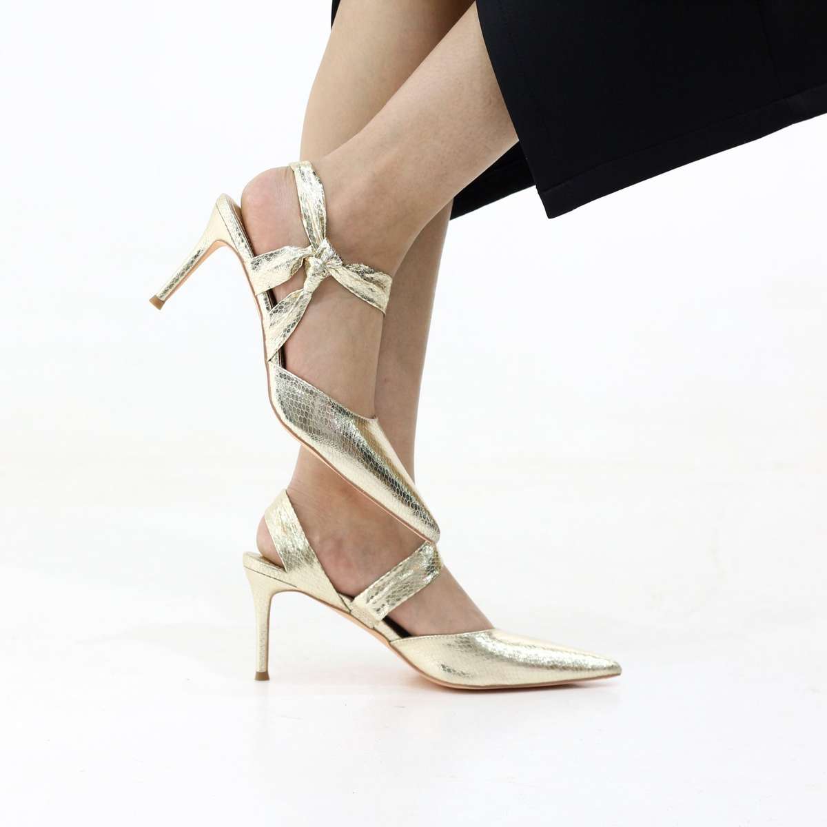 Kenna stiletto 8.2cm heel with metallic finish