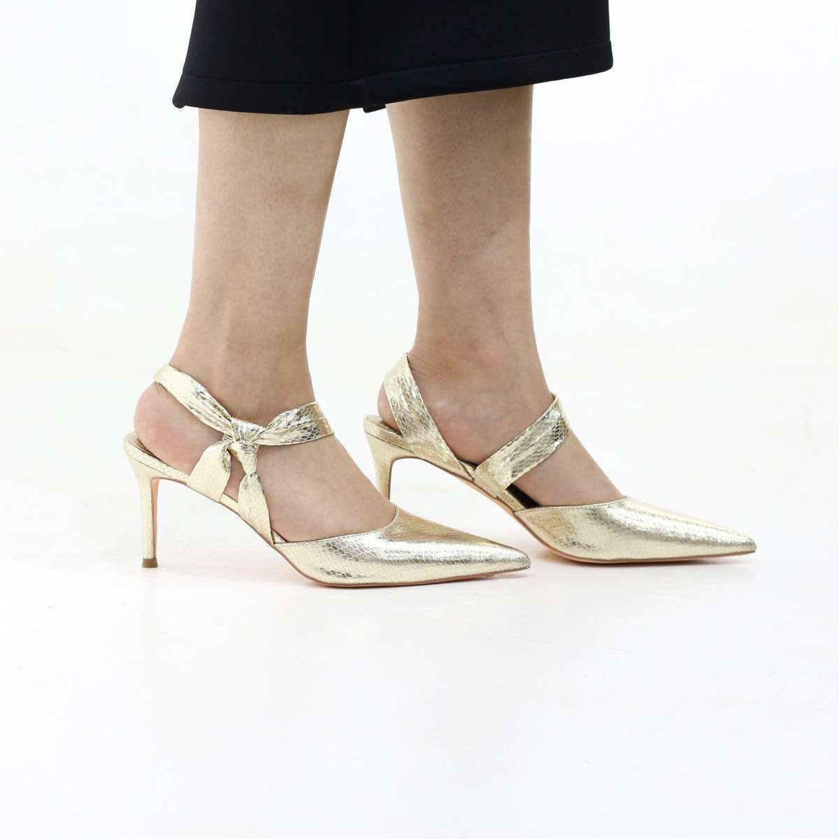 Kenna stiletto 8.2cm heel with metallic finish