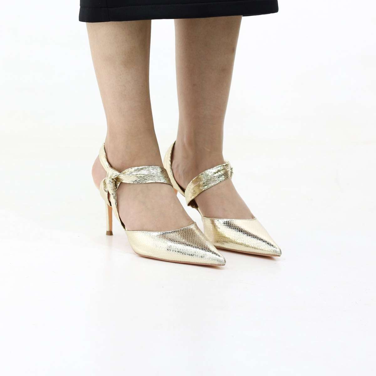 Kenna stiletto 8.2cm heel with metallic finish