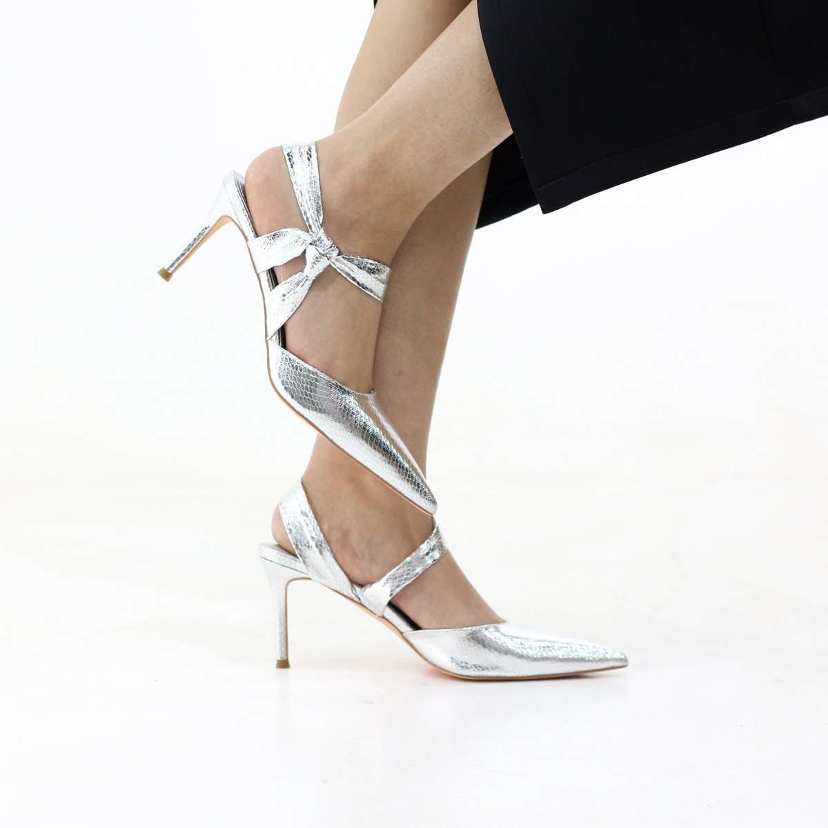 Kenna stiletto 8.2cm heel with metallic finish