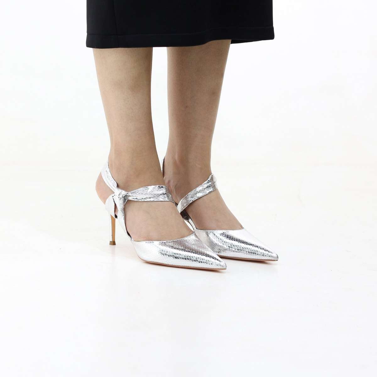 Kenna stiletto 8.2cm heel with metallic finish