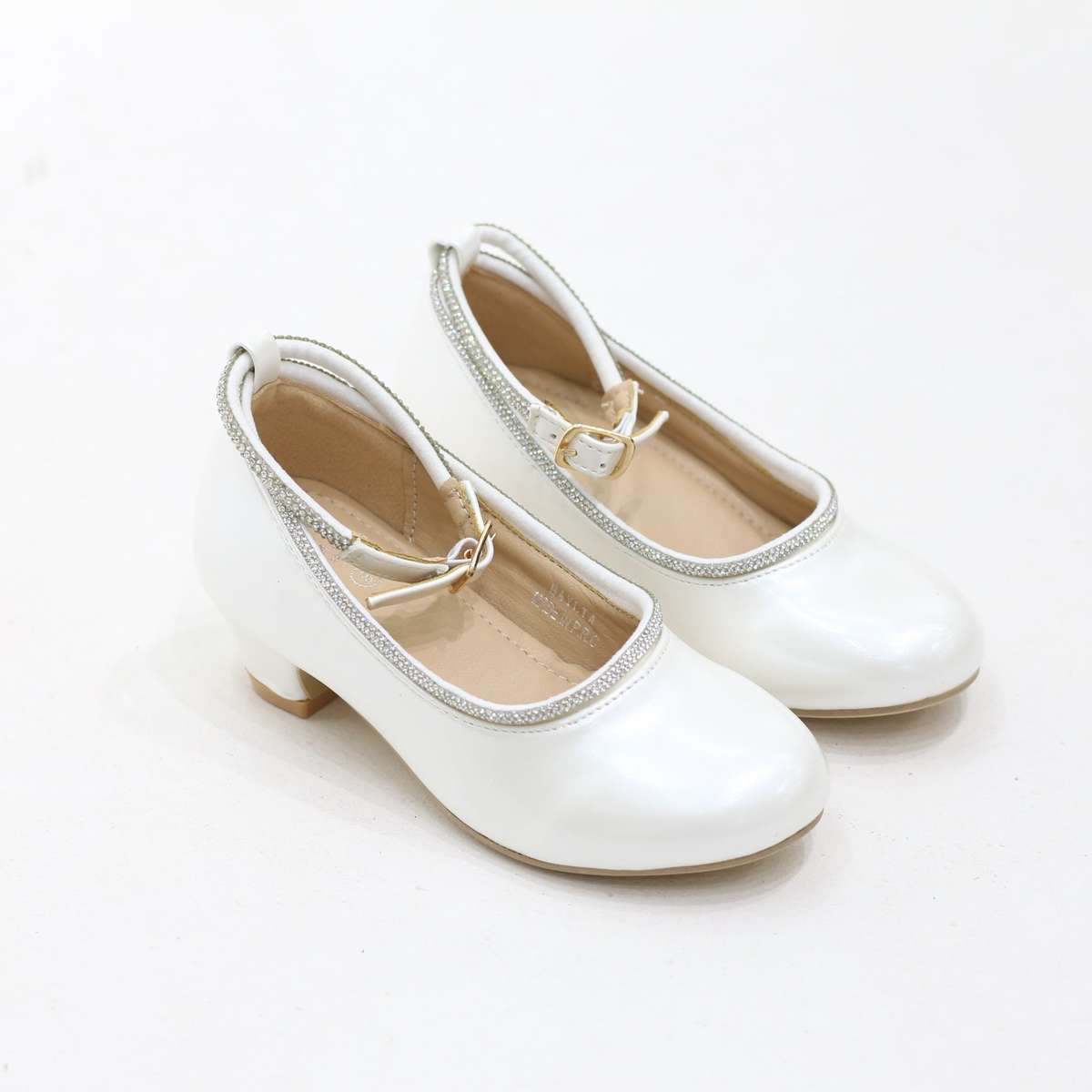 Haylia elegant infant girls ankle-strap pumps