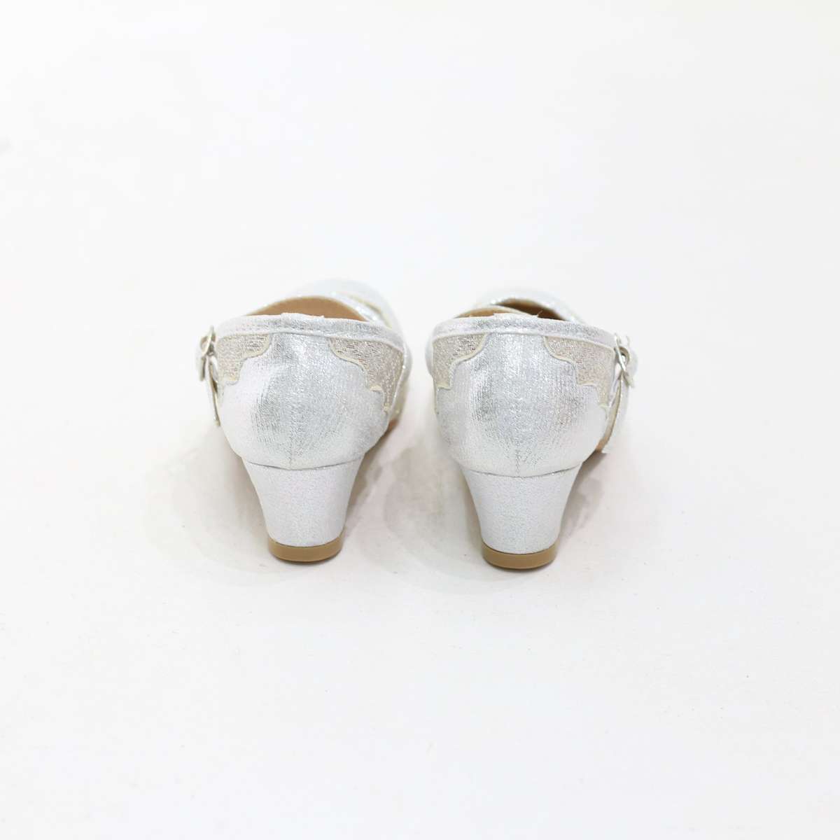 Song elegant shimmer strap girl pumps