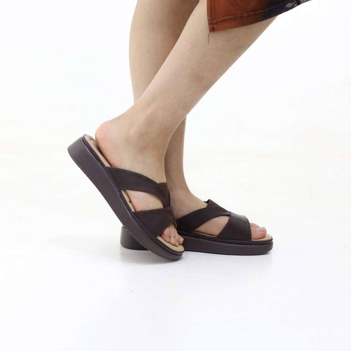 Patsi wedge sandals criss-cross strap