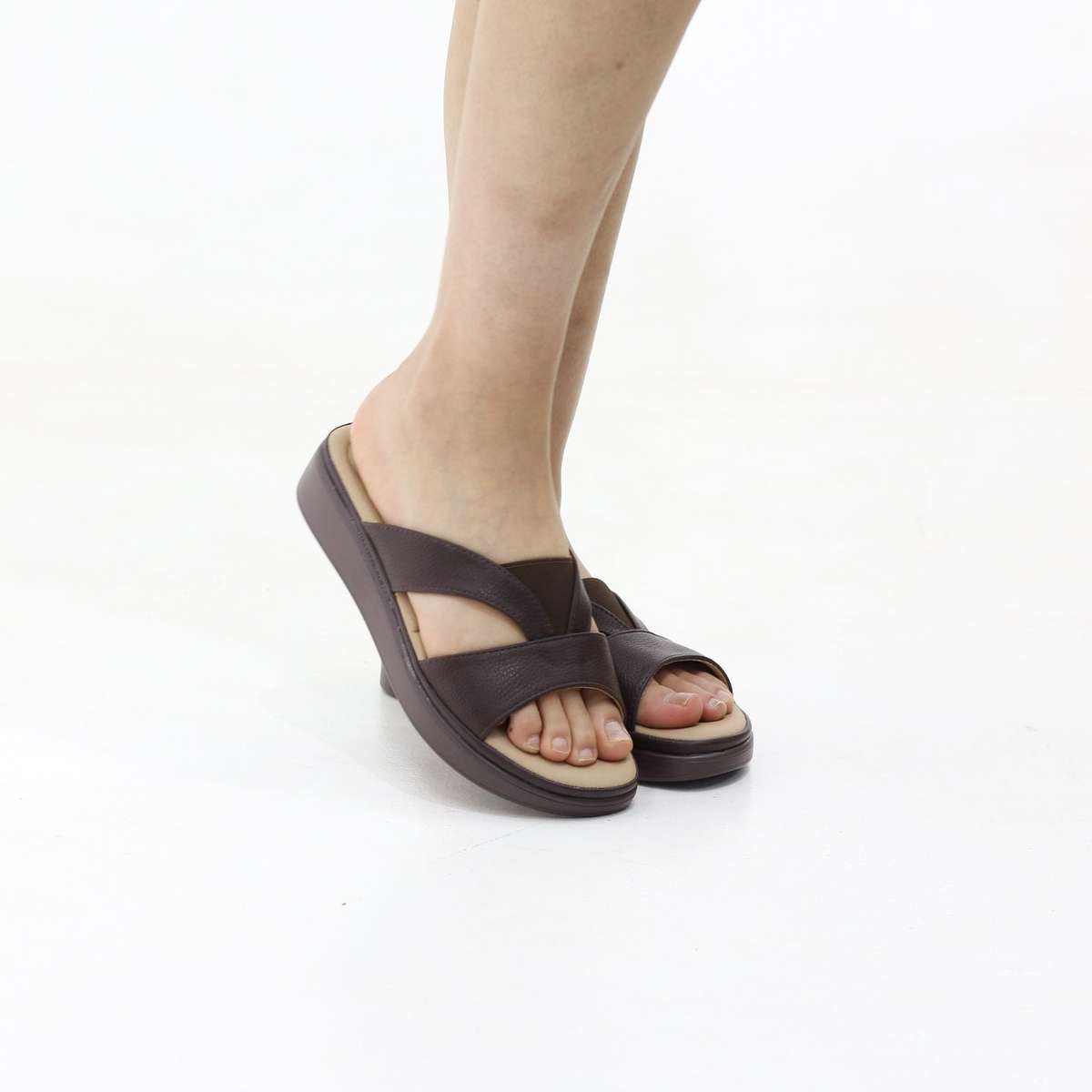 Patsi wedge sandals criss-cross strap