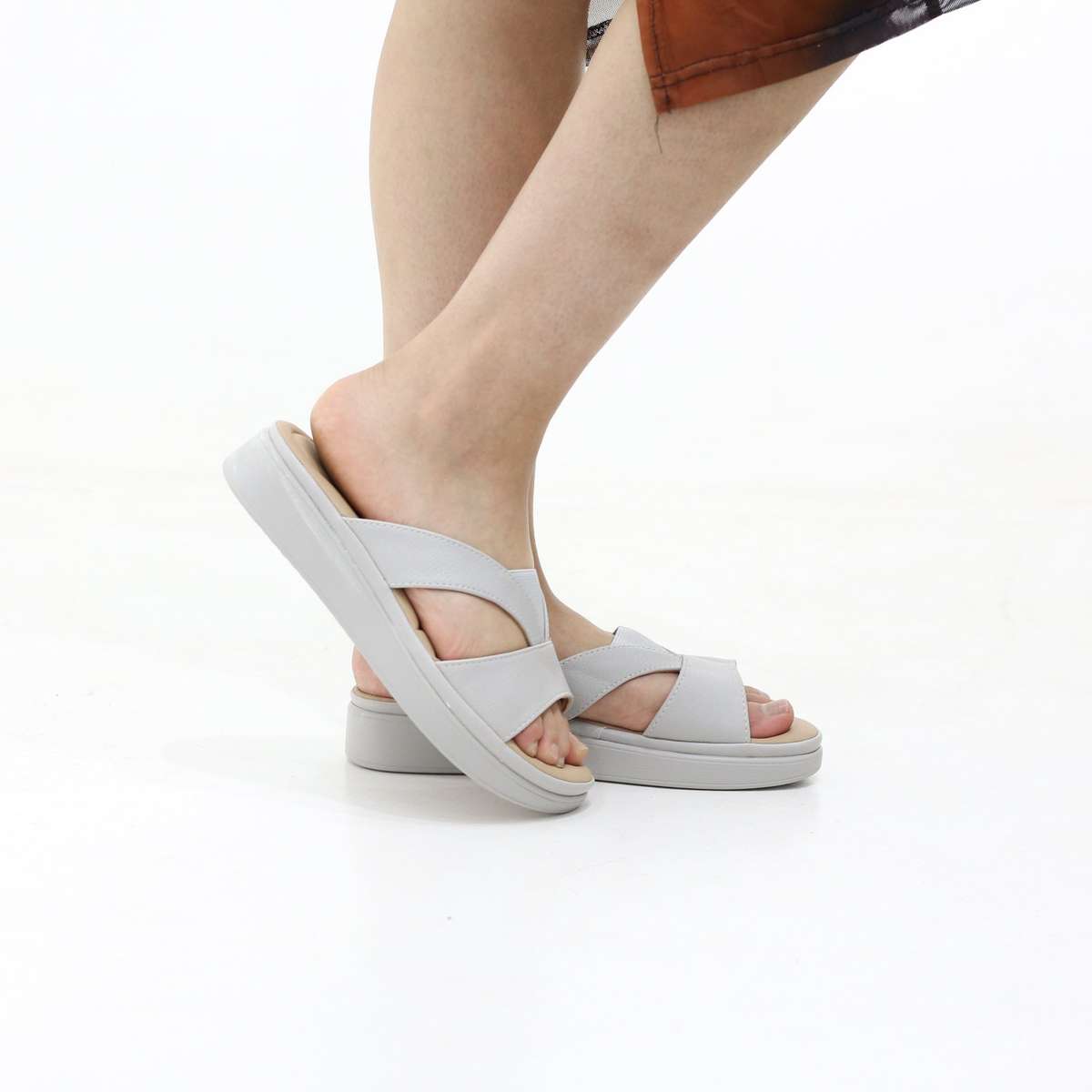 Patsi wedge sandals criss-cross strap