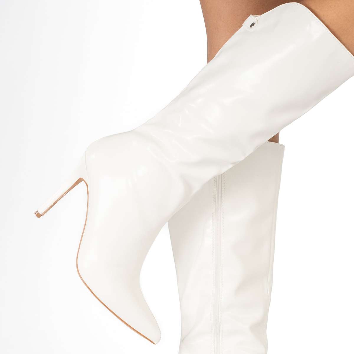 Caily women's sleek pointed stiletto knee-high fashion boots