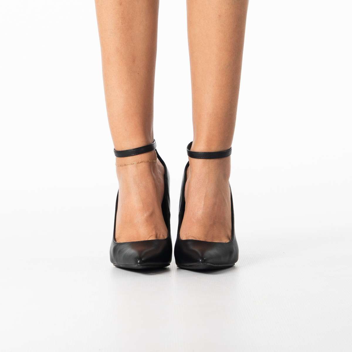 Komi women's elegant pointed ankle-strap stiletto heels